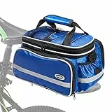 Lixada Fahrrad Gepäckträgertasche, wasserdichte Fahrradtaschen für Gepäckträger, Mehrere Fächer, mit Tragegriff und Schultergurt, 10L-25L Gepäckträgertasche, 33 * 23 * 26 cm, Schnell Abnehmbare