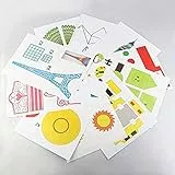 3D stift Vorlage,DOLYUU 3D Druckstift Vorlage, 3D pen Vorlage, 3D Zeichenschablonen, 3D Zeichenbücher, Zeichenmuster mit einer kostenlosen transparenten Vorlage für Anfänger.