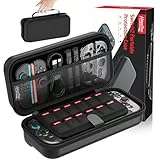 HEYSTOP Switch 2 Tasche Kompatibel mit Nintendo Switch 2 Konsolenzubehör, Neuestes Modell 2025, Switch 2 Tragetasche Hülle Protective Carrying Case für Switch 2 mit Weichem Innenfutter und Netzfach