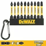 Dewalt DT7276-QZ Schlüsselanhänger 10 FLEXTORQ Schraubendreher-Bits 57 mm