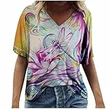 faultier t-Shirt Bluse Damen Einfarbig Blumenstickerei Wimpern Spitze Oberteile Sexy Pullover mit tiefem Rollkragen Mesh Patchwork Langarmhemden Bandage Draw Back Tunika Schmal Crop Tops L