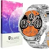 Blueshaweu Displayschutzfolie Kompatibel mit LIGE Smartwatch Herren 1,85'' EF13, 9H Härte Panzerglas Schutzfolie [3 Stück ] Kompatibel für LIGE EF13 Smartwatch (HD)