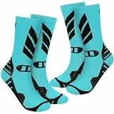 wanchel Warme Kinder Skisocken - 2 Paar aus Merinowolle und Baumwolle gefertigte Skisocken, Knielange Winter-Wärme Snowboard-Thermo-Socken für Jungen, Mädchen und Kleinkinder