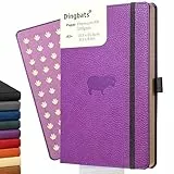 Dingbats* - Tierwelt Notizbuch A5 Gepunktet - Hardcover aus veganem Leder für Arbeit, Reisen, Uni - mit elastischem Verschlussband.