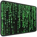 Sidorenko Gaming Mauspad - Mousepad 280 x 200 mm - Fransenfreie Ränder- spezielle Oberfläche verbessert Geschwindigkeit und Präzision - rutschfest - grün