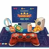 papercrush® Pop-Up Karte Gaming Controller „Level Up“ - Lustige 3D Geburtstagskarte, Geldgeschenk für Gamer (Jungs, Freund, Mann) - Gutschein für Spielekonsole & Gaming Zubehör und PC