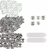 VEVOR Buttonmaschine Knopfmachermaschine Zubehör Badge Punch Press 25 mm, DIY Badge Press Machine Ersatzteile 500 STK. Abzeichenpressmaschine, Metall + Kunststoff / 250 + 250 STK. Abzeichen