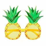 Boland 52076 - Partybrille Ananas, Spaßbrille für den Karneval oder JGA, Zubehör für Faschingskostüme, Kostüm Accessoires, Gelb