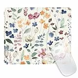 Ksriylm Mauspad,Quadratisches Niedliches Blumen Mouse Pad,für Büro und Zuhause,Mousepad mit Motiv,wasserdichtes Mousepad,rutschfeste Gummiunterseite,Computer-Mauspads für kabellose Maus