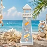 HIKLINK Silikonformen Gießformen Leuchtturm, 3D Leuchtturm Silikonform für Kerzenhalter, Giessformen Silikon Sommer Gips Zum Gießen für Epoxidharz Kerzen Handgemacht (A)