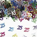 Folat 05313 - Tischkonfetti Zahl 25 - bunt - 1 x 14 gr.