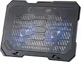 Conceptronic THANA01B Notebook Cooling Pad Laptop Kühlunterlage bis 15,6 Zoll, 2 Lüfter, 2-stufige Höhenverstellung