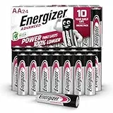 Energizer Advanced - AA Batterien (24 Stück) - 1,5V Alkali-Batterien - Leistungsstark und Langlebig - 100% plastikfreie Verpackung - 10 Jahre lagerfähig [Exklusiv bei Amazon]