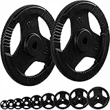 MOVIT® Hantelscheiben Set PRO, Gusseisen Gripper, 30/31 mm Standardnorm, schadstoffgeprüft, 2x 10,0kg