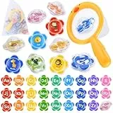 VBACALA Badewannenspielzeug,Badespielzeug mit Fischnetz,Aufbewahrungstasche,26 Stück Buchstaben & Muster Montessori Spielzeug,Wasserspielzeug Kinder,Pool Spielzeug Badespielzeug Spielzeug ab 3 Jahre