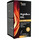 Sensilab Slimmium NightBurn XXL – Grüner Tee, Zichorie, Cholin, Johannisbrot, Melisse, Vitamin C und Vitamin B6 – Thermogen, ballaststoffreich – Intermittierendes Fasten – 10 Beutel für 10 Tage