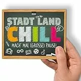 Stadt Land Fluss Schule CHILL MAL MINI Das Spiel für den Schulhof in der Pause Quiz für Schüler Pausenspiel Spielblock A6 mit 12 Kategorien als Geschenk-Idee für Teenager, Schüler, Lehrer | 50 Blatt