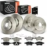 Frankberg 4x Bremsscheiben + 8x Bremsbeläge Mit bremsenschmiermittel Vorderachse Hinterachse Kompatibel mit 3 BK 1.4L 1.6L 2003-2009 3 Stufenheck BK 1.6L 2004-2009 Replace# BP4Y3325XB