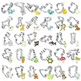 Joyoldelf 30 Stück Ausstechformen Ausstecher Set Plätzchenformen aus Edelstahl Metall perfekt für Keks,Backen Fondant Plätzchen,Tortendekorationen