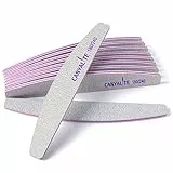 Canvalite 10 Stück Nagelfeilen für Gelnägel Profi, Feilen, Nagel Buffer Block Doppelseitige Professionelle Waschbar und Wiederverwendbar (Mond 180/240 Grit)