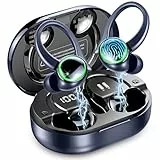 Bluetooth Kopfhörer Sport, Kopfhörer Kabellos Bluetooth 5.4 mit ENC Noise Cancelling und 4 HD Mics, 50 Std Kabellose Ohrhörer, In Ear Kopfhörer mit Hi-Fi Stereo, IP7 Wasserdicht, USB-C/LED-Anzeige