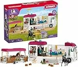 schleich HORSE CLUB | Pferdetransporter 42619 | mit Pferdebox, 3 Pferden, Lisa, ihren Eltern und Zubehör | Geschenk für Mädchen und Jungen | Pferde Spielzeug für Kinder ab 5 Jahre | Set aus 227 Teilen