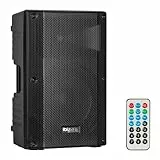 Ibiza - XTK12A-MKII -12'/30cm Aktiver PA-Lautsprecher -25mm Kompressionshochtöner - Bassreflexsystem - USB, SD, Bluetooth - TWS - Griffe und Räder - New Version - Schwarz - Party, Events, Club