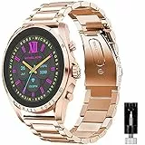 Giaogor Armband Kompatibel mit MK Gen 6 Bradshaw 2021, Classic Edelstahl Uhrenarmband für Michael Kors Gen 6 Bradshaw Smartwatch (Roségold)