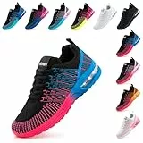 Hitmars Laufschuhe Damen Turnschuhe Luftpolster Sneaker Air Sportschuhe Atmungsaktiv Joggingschuhe Straßenlaufschuhe rutschfest Joggingschuhe Walkingschuhe Fitness Running Outdoor Blau Rot EU 41