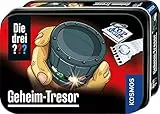 Die drei ??? Geheim-Tresor von KOSMOS 632328, Mini-Tresor, mit geheimen Öffnungsmechanismus zum Knobeln, Detektivspielzeug von die Drei Fragezeichen, Detektiv Ausrüstung, Schwarz