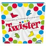 Hasbro Gaming Twister Spiel in Box, inklusive 1 Twister-Teppich, 1 Rad und Anleitung, Version 2020 in Italienischer Sprache, Mehrfarbig