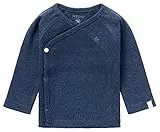 Noppies Unisex Baby U Tee Overlap Ls Rib Nanyuki T Shirt, Navy Melange - P758, 62 EU