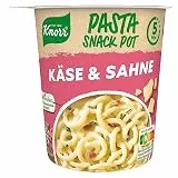 Knorr Pasta Snack Pot Käse & Sahne leckere Instant Nudeln fertig in nur 5 Minuten 71g