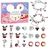 Schmuck Adventskalender 2026 Mädchen Kinder, Charm Armbänder zum Sammeln