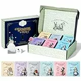 Alice im Wunderland -Wunder des Tees Geschenkset - 90 Stück - Teesortiment mit Geschmacksrichtungen - inkl. Buchzitaten und Illustrationen