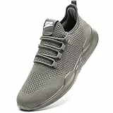 Herren-Turnschuhe, Trailrunning, Walking, Freizeit, Fitnessstudio, Sport, Tennis, Barfußschuhe, rutschfest, Hypersoft, Grau, Größe 43