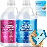 Teexpert Epoxidharz Kristallklar 3800ml – Hochglänzendes Gieß- & Beschichtungsharz, UV-stabil & vergilbungsarm, selbstnivellierend, blasenarm, 1:1 Epoxy-System für Holz, Schmuck & Formen