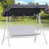 AZVFLY Gartenschaukel für Erwachsene Hollywoodschaukel Dachbezug: Outdoor Reißfest UV Schutz 420D Oxford Gewebe Grau Wetterfest Schutzhülle Moderner Hollywoodschaukel Ersatzdach 3 Sitzer (210 * 145)