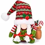 JOYSAL Weihnachtswichtel, Weihnachtsdeko Wichtel Figuren, 34cm Hoch Santa Tomte Gnom für Weihnachten Deko, Tolle Dekoidee in Winter Weihnachten