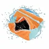 2 Stück Schuhe Waschbeutel, Wäschesack Schuhe für Waschmaschine, Wiederverwendbarer Wäschenetz Schuhe mit Reißverschluss, Wäschebeutel Multi Schutz für Schuhes Sneaker (Orangenfarbig)