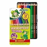 JOLLY 3000-0246 Buntstifte Supersticks Kinderfest | Bruchfeste, ungiftige Farbstifte | Made in Austria | 12 Stifte