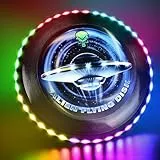 IEEILULU LED Frisbee, Frisbee mit Licht, Leuchtende Frisbee mit 12 Lichteffekte, Wiederverwendbar, LED Frisbee Disc Spaßsport für Kinder Erwachsene Rasenstrand im Freien