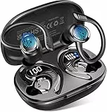 Bluetooth Kopfhörer Sport, 2025 In Ear Kopfhörer Kabellos Bluetooth 5.4 mit Hi-Fi Stereo, 50Std Noise Cancelling Earbuds/4 ENC Mic, Sportkopfhörer Over-Ear mit Ohrhaken