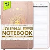 Freedom Mastery Law of Attraction Journal - liniertes Papier, nummerierte Seiten, 100gsm elfenbeinweißes Papier, Notizbuch mit Stifthalter, A5 Gebundene Ausgabe