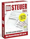 BILD Steuer 2022, Geld-zurück-Software für die Steuererklärung 2021, einfache Steuersoftware, CD-Version für Windows 11, 10 und 8