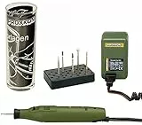 PROXXON 28635 Gravier-Komplettset mit 'Probierglas' - Das ideale Starter-Komplettset mit dem 100.000fach bewährten Graviergerät GG 12!