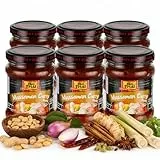Real Thai Massaman Curry Paste 227g Glas – 6er Pack - thailändische Massaman Currypaste für Currygerichte, ohne Zusatzstoffe, ideal mit Kokosmilch - authenische Masaman Curry Würz Paste