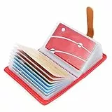 AltomStar 10 Farben Kreditkartenetui Damen Herren Leder – 26 Fächer