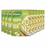 Knorr Activ Veggie Muschelnudeln mit Frühlingsgemüse in Kräutersauce leckere Nudeln ohne geschmacksverstärkende Zusatzstoffe 9x 155 g