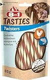 8in1 Tasties Twisters Snack-Stangen - glutenfreie Leckerlis mit Kabeljau & Hähnchenbrust, 85 g